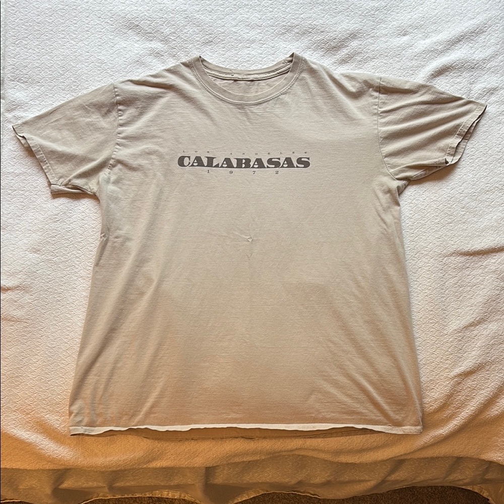 Calabasas Beige Men's Short Sleeve Tee